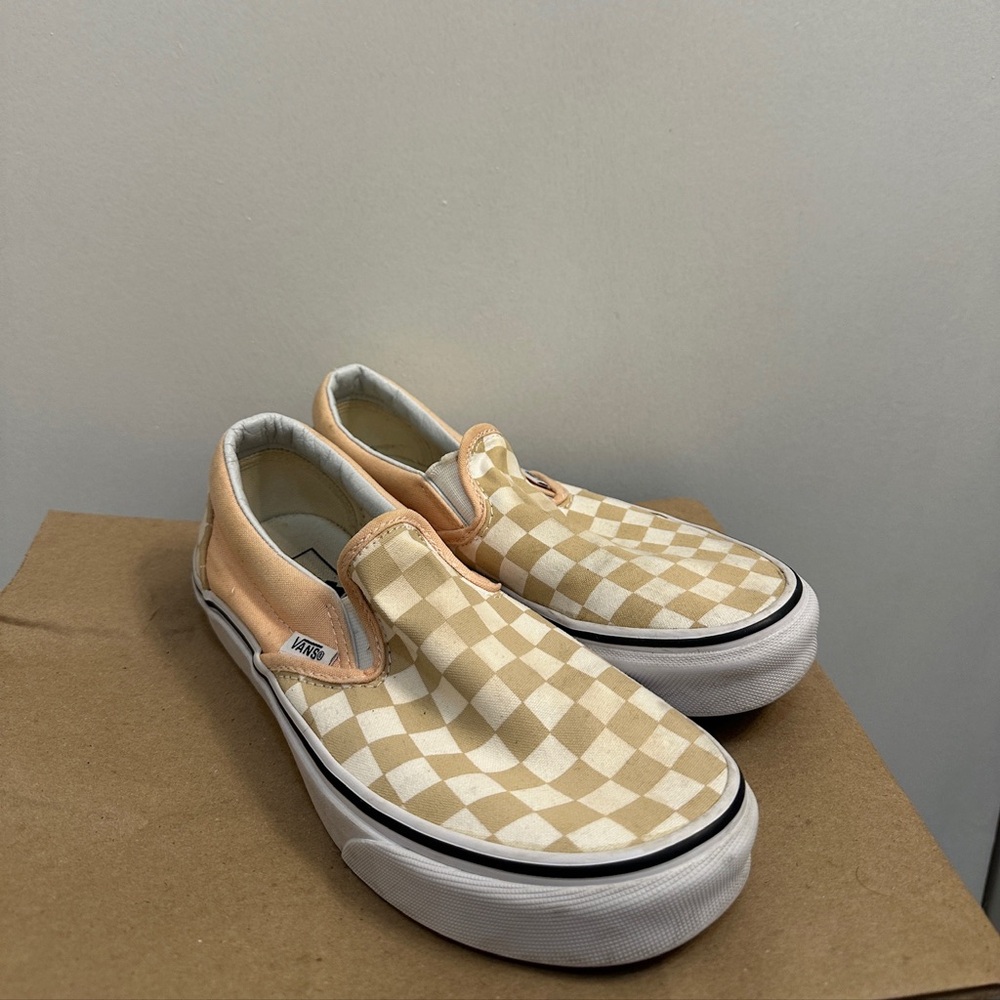 VANS classic slip on checkerboard